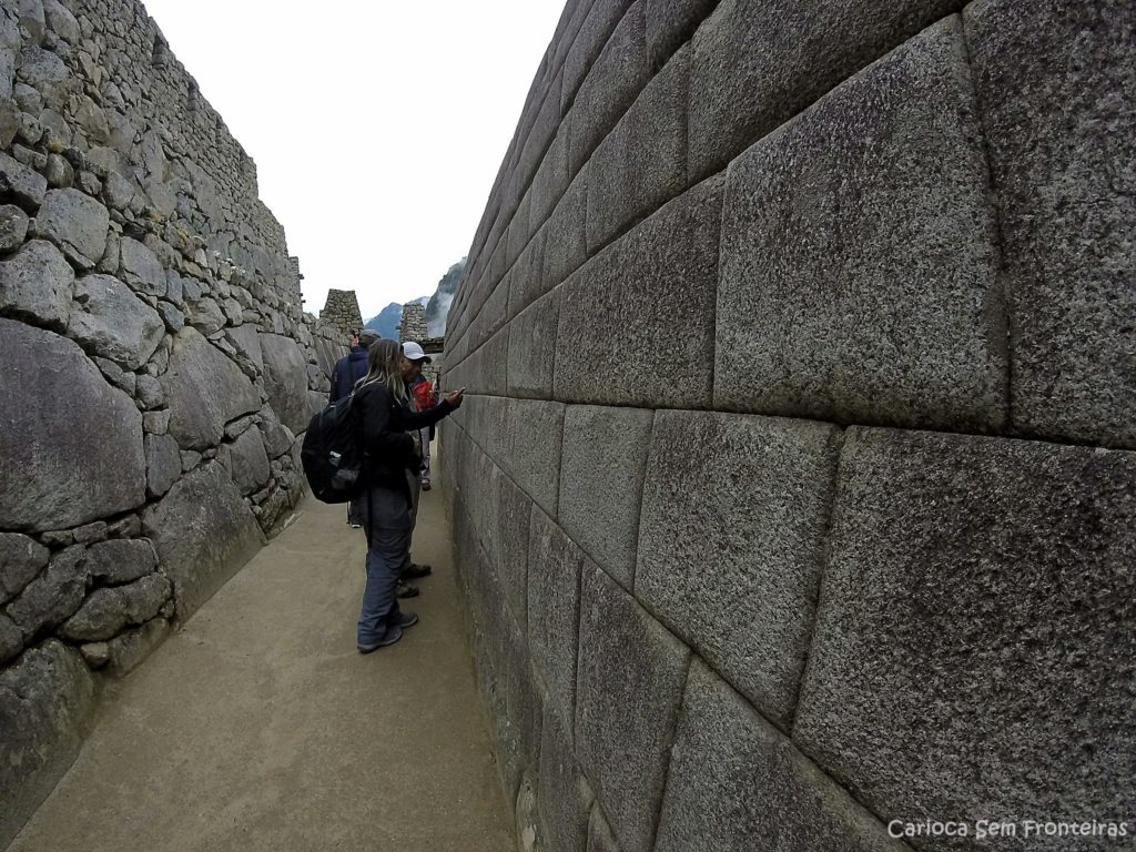 Pedras incas em Machu Picchu