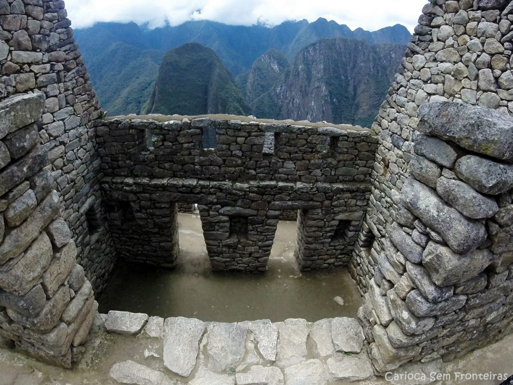 Casas incas em Machu Picchu