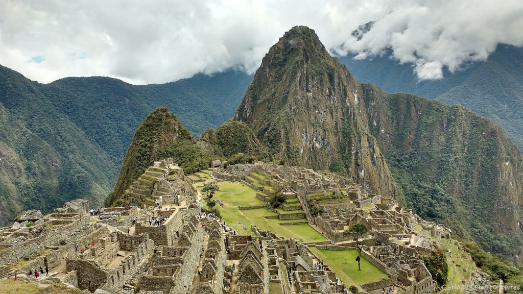 Visão panorâmica de Machu Picchu