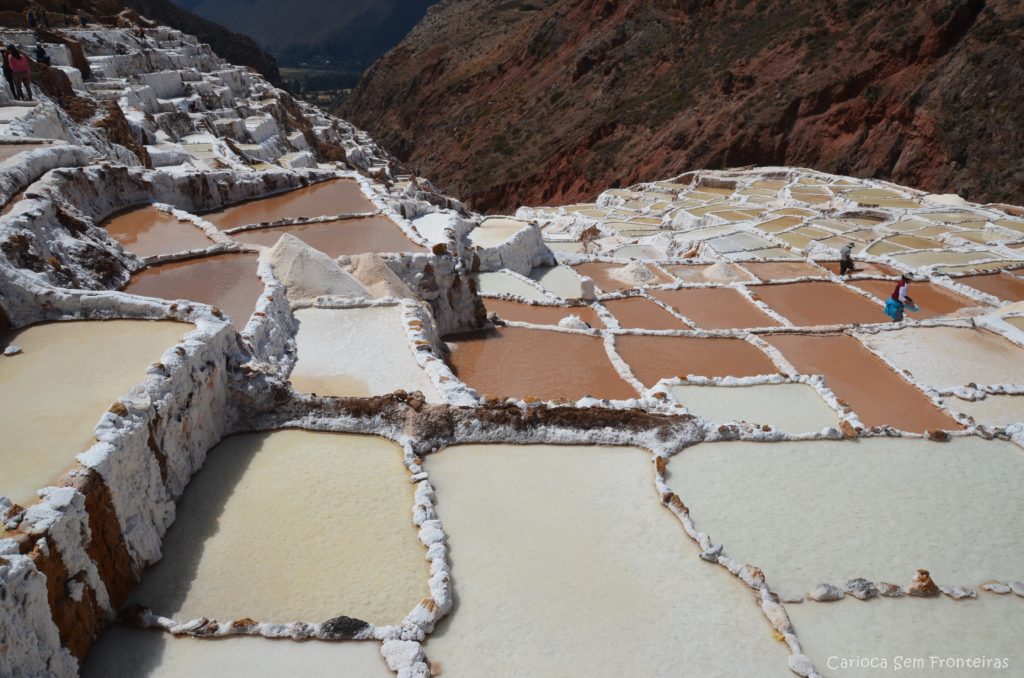 Poços de sal nas Salineras de Maras