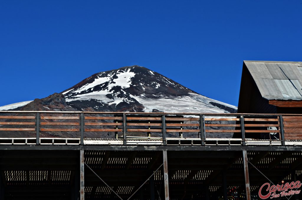 Base do Vulcão Villarrica no Chile