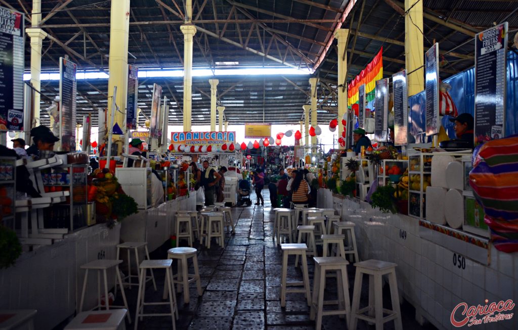 Barracas no Mercado San Pedro