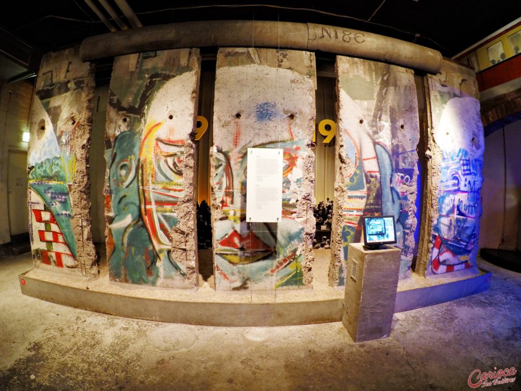 Fragmentos do Muro de Berlim no museu Story Of Berlim