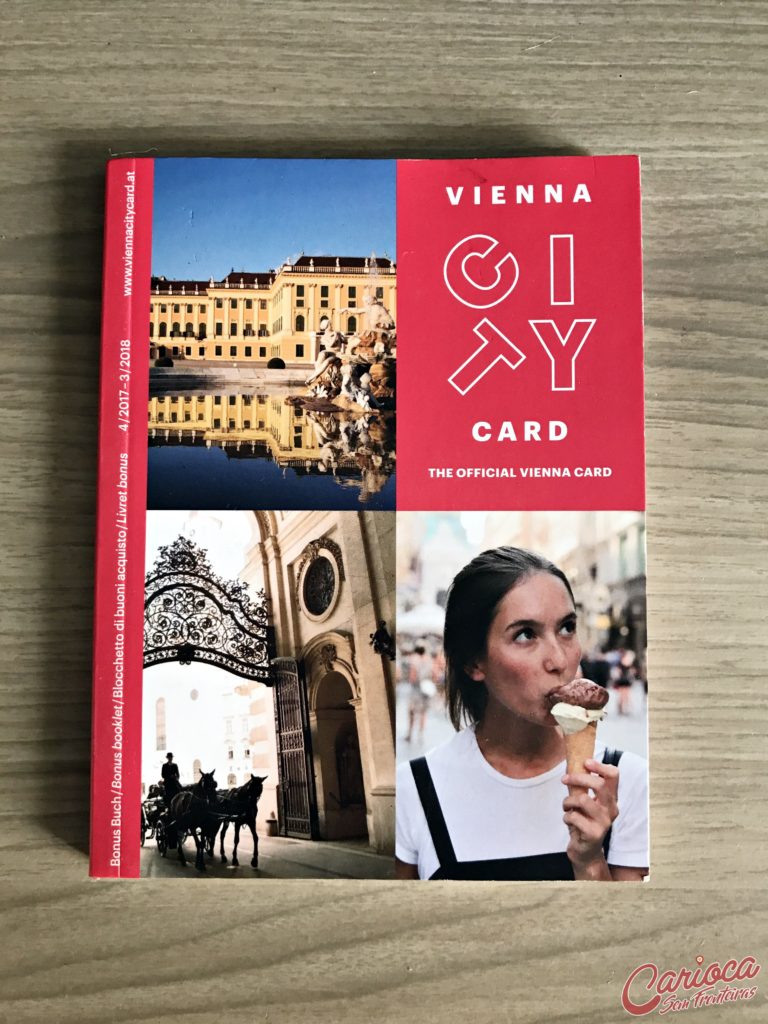Vienna City Card com mapa do transporte em Viena