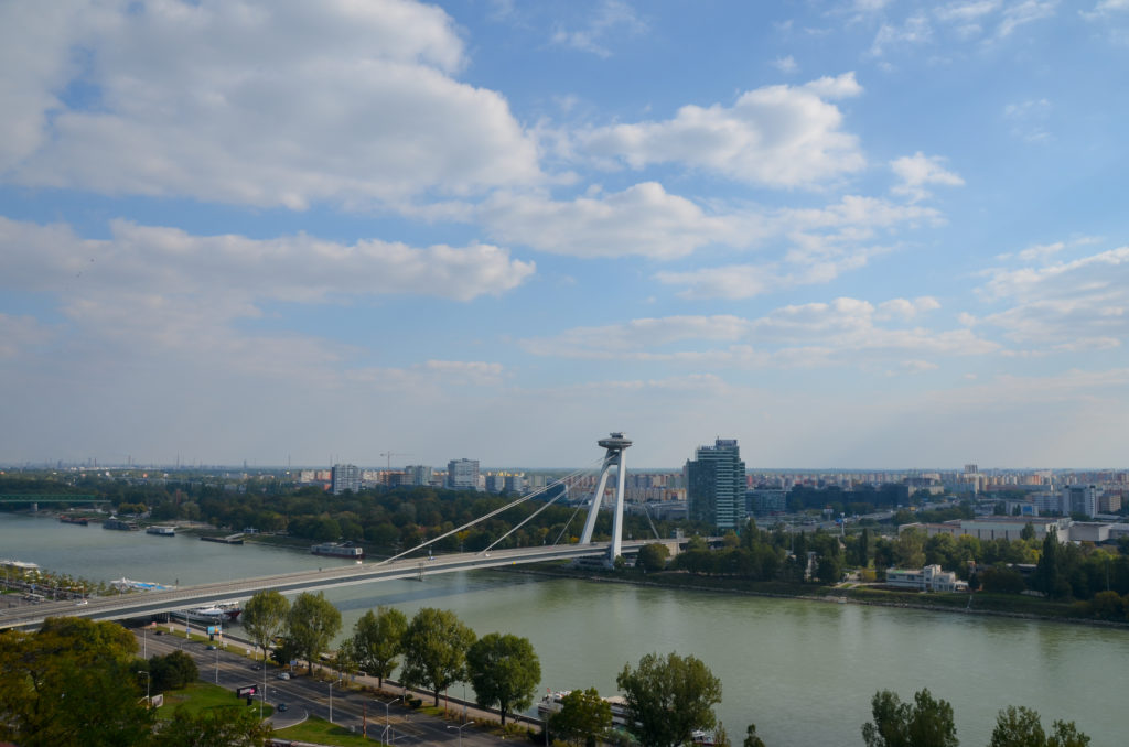 Vista do Castelo de Bratislava