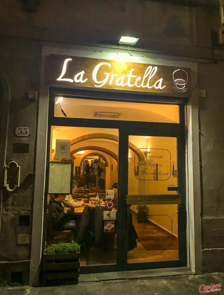 La Gratella, um dos restaurantes em Florença que nós mais gostamos