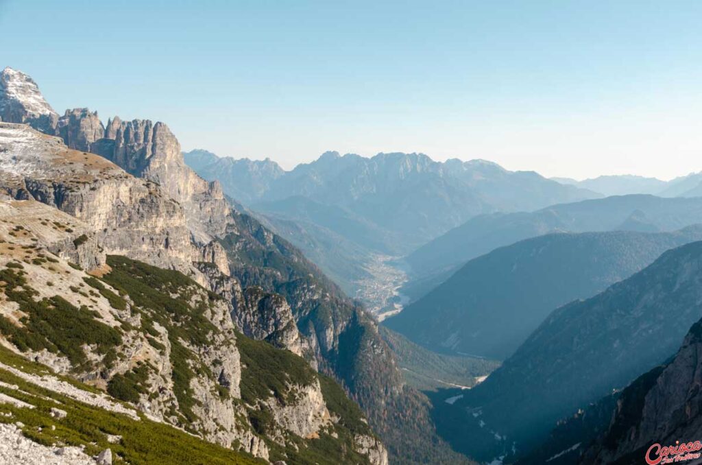 Vista do Rifugio Auronzo