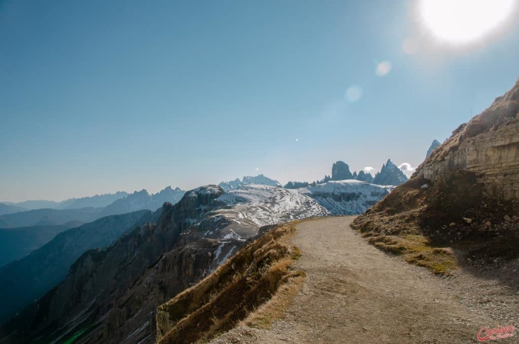 Trilha para Tre Cime di Lavaredo