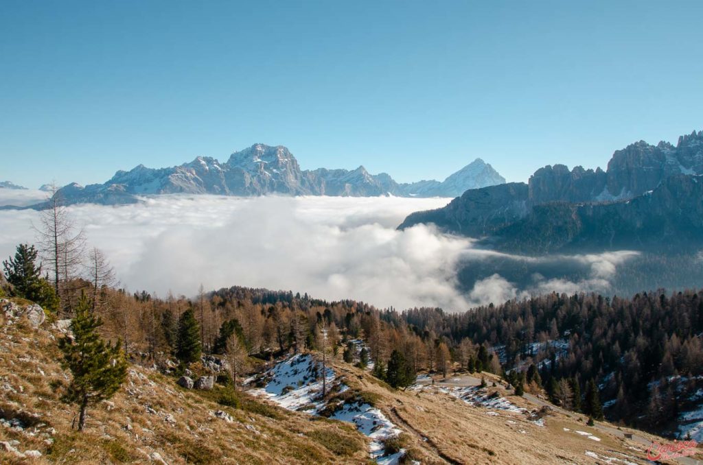 Vista do Rifugio 5 Torri