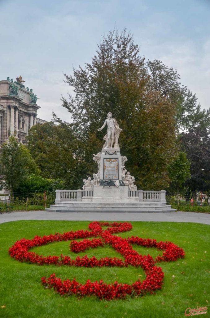 Burggarten Estátua Mozart Viena