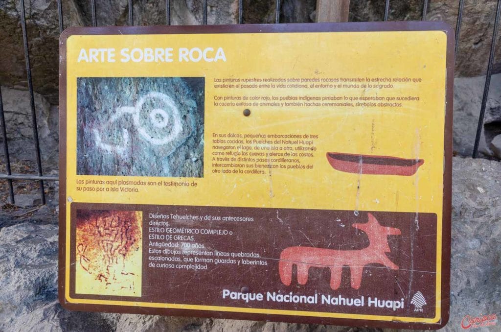 Arte Sobre Roca na Isla Victoria