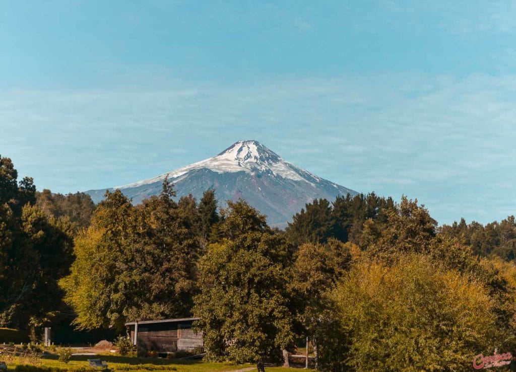 Vulcão Villarrica em Pucón, no sul do Chile