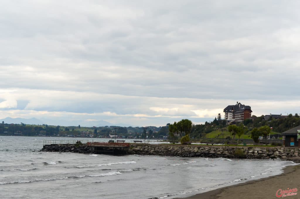 Uma parte do píer no Lado Llanquihue em Puerto Varas