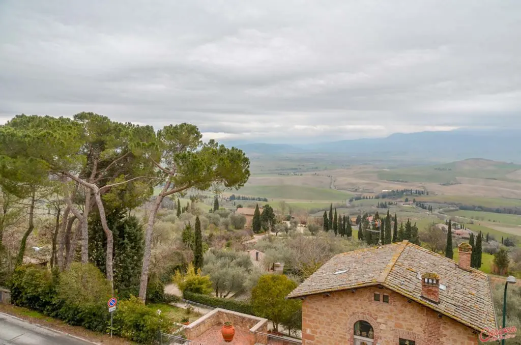 Pienza, um das cidades que visitamos durante nosso roteiro pela Toscana no inverno