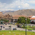 Plaza de Armas em Cusco no Peru