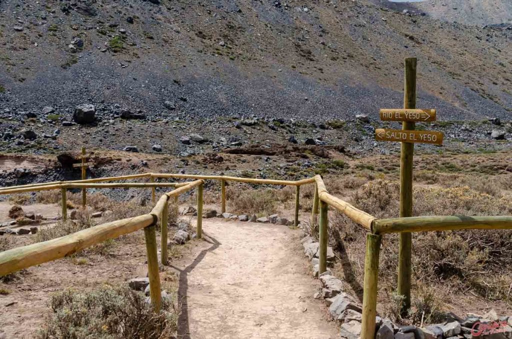 Circuito de caminhada na Cascata el Yeso