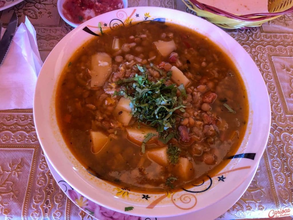 Cazuela de uma cocineria em San pedro de Atacama