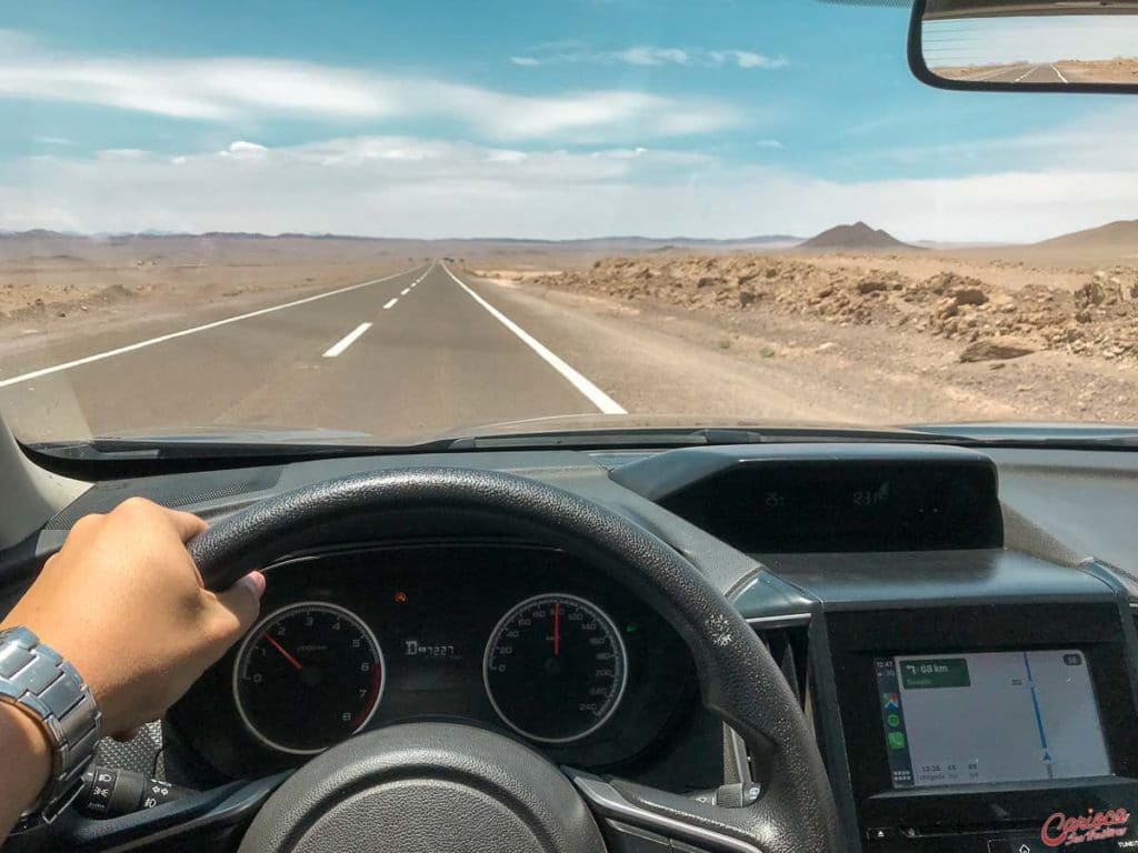 Viajando pelo Atacama de carro