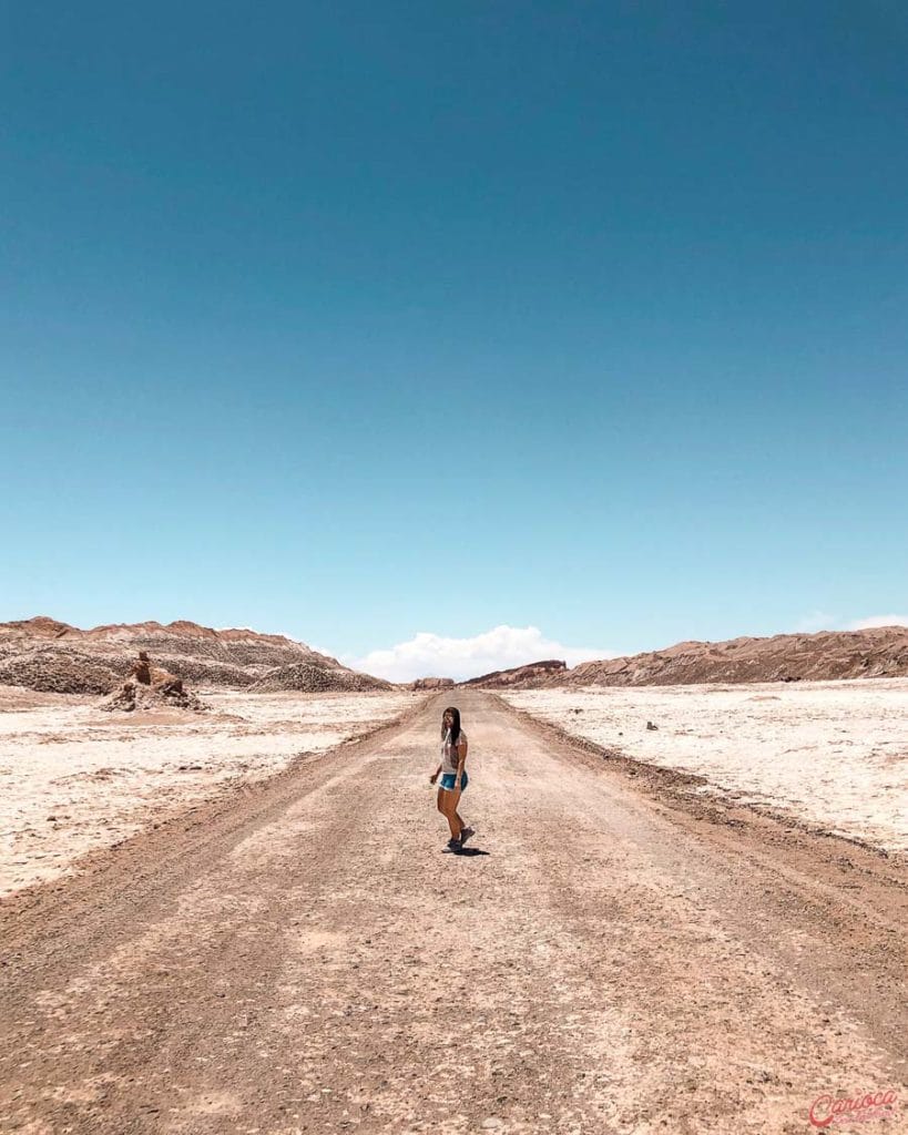Estrada no Valle de la Luna Deserto do Atacama