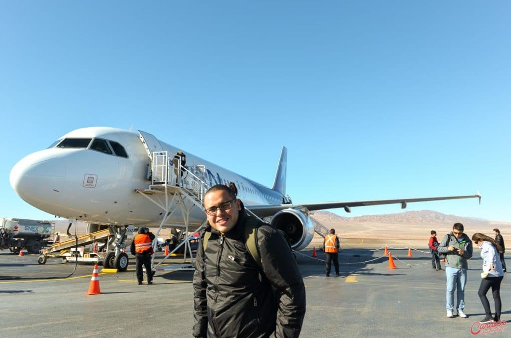 Foto antiga do Aeroporto El Loa em Calama