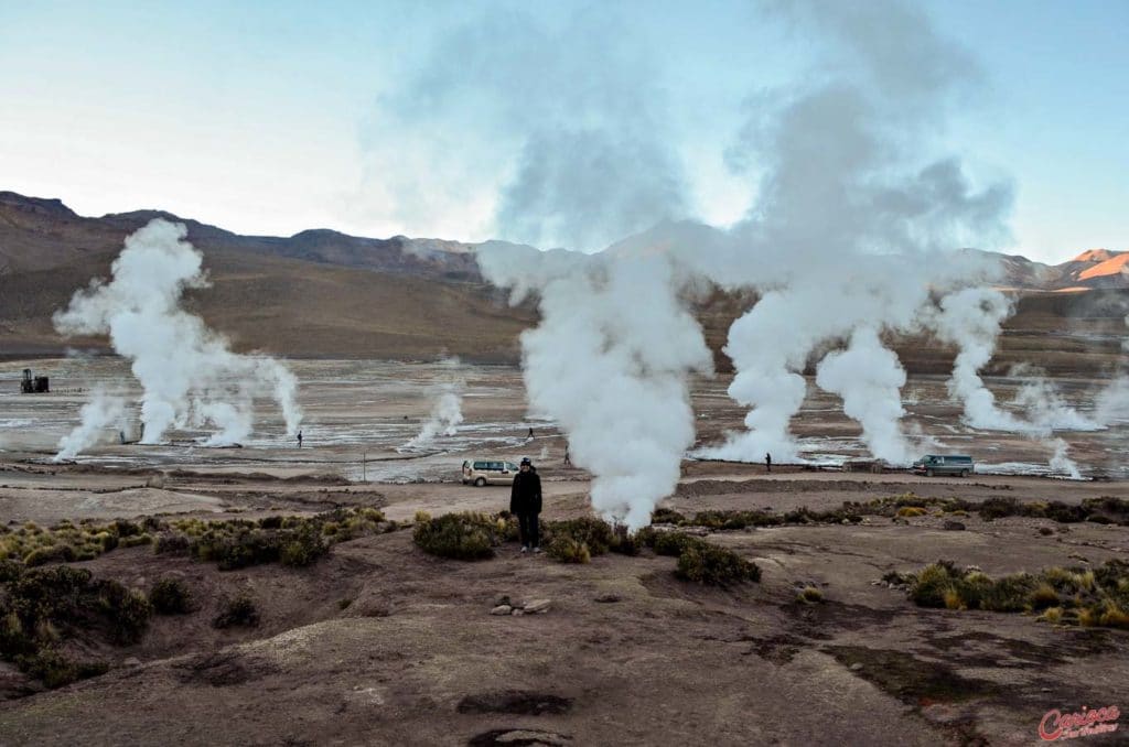 Geysers del Tatio no Deserto do Atacama