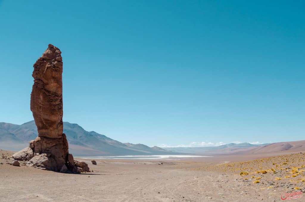 Pedra do Índio nos Monjes de La Pacana no Salar de Tara