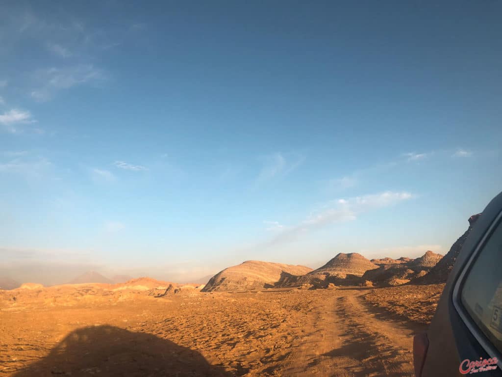 Estrada para o Valle del Bus no Atacama