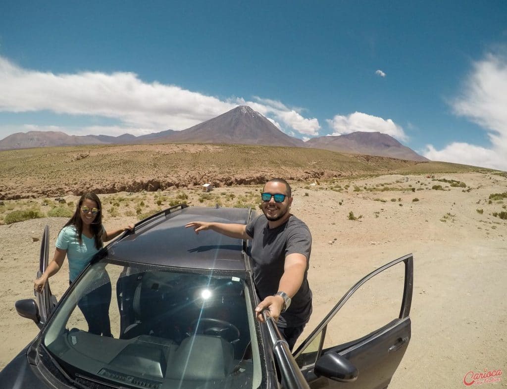 Mirante para o Vulcão Licancabur na Ruta 27