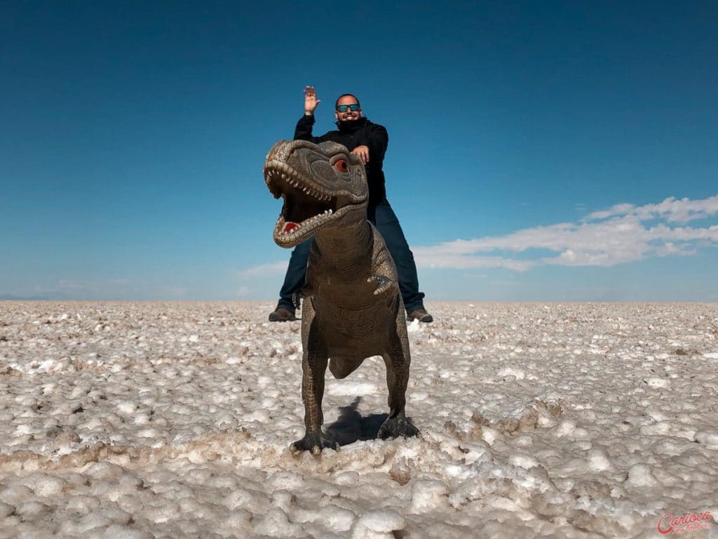 Fotos em perspectiva no Salar de Uyuni