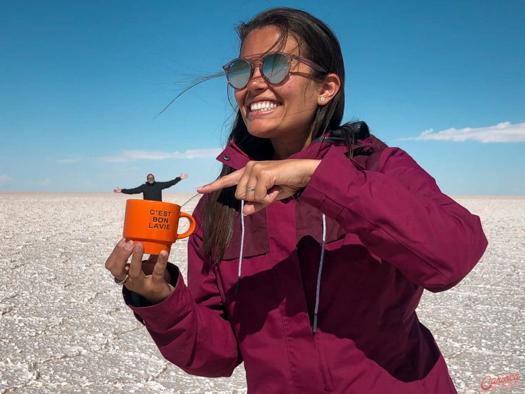 Fotos em perspectiva no Salar de Uyuni