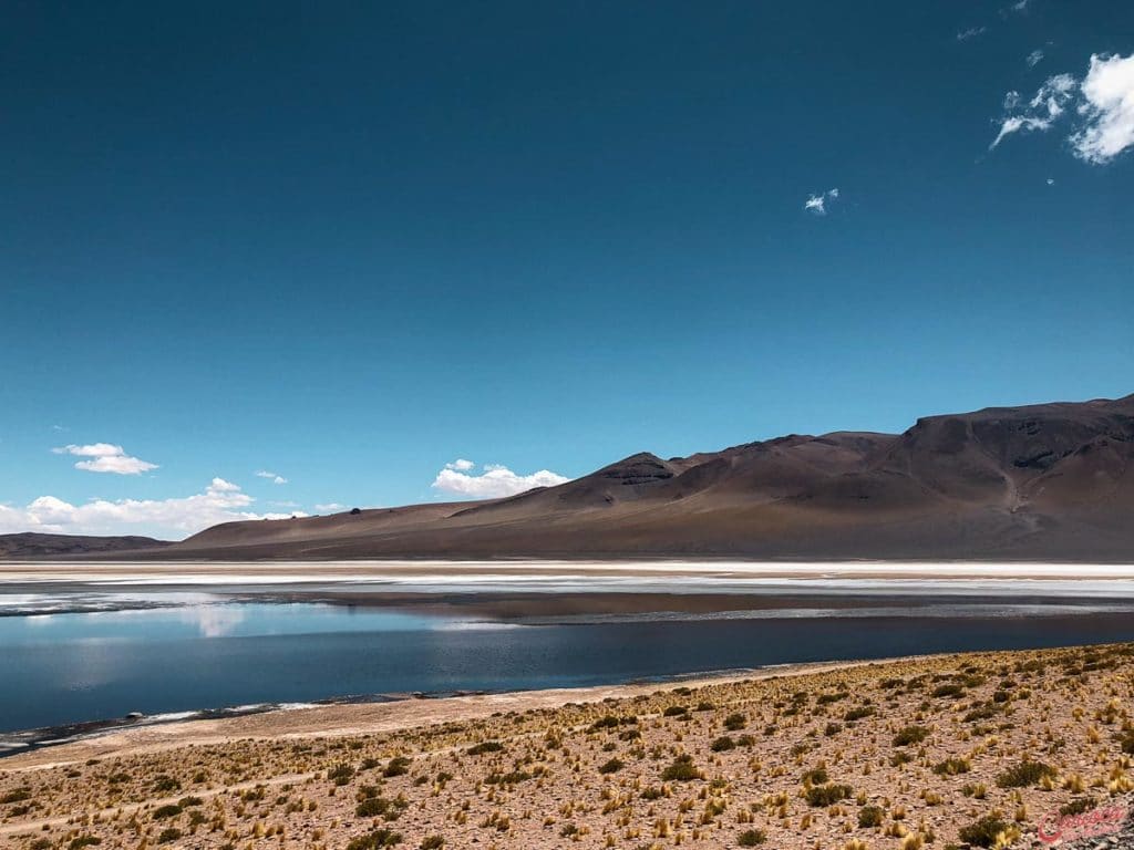 Laguna de Tara no Salar de Tara do Atacama