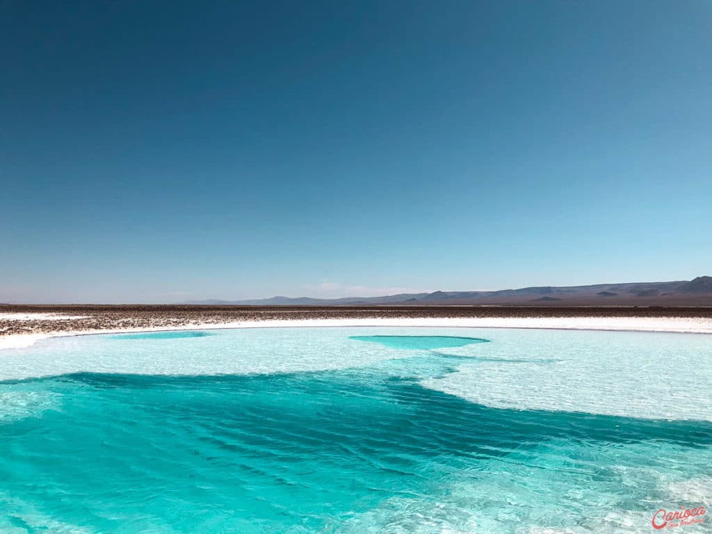 Lagunas Escondidas de Baltinache no Deserto do Atacama Chile
