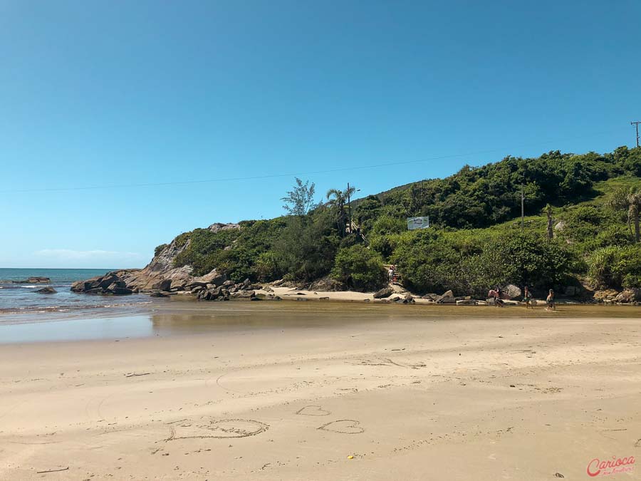 Riacho na Praia da Armação em Florianópolis