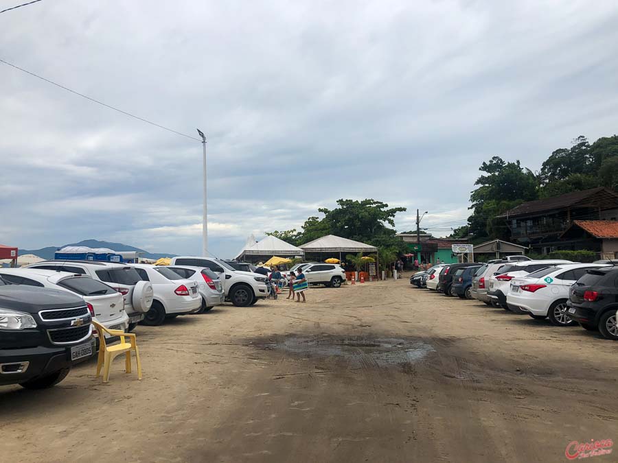 Estacionamento da Praia do Forte em Floripa