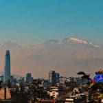 Cordilheira dos Andes em Santiago do Chile