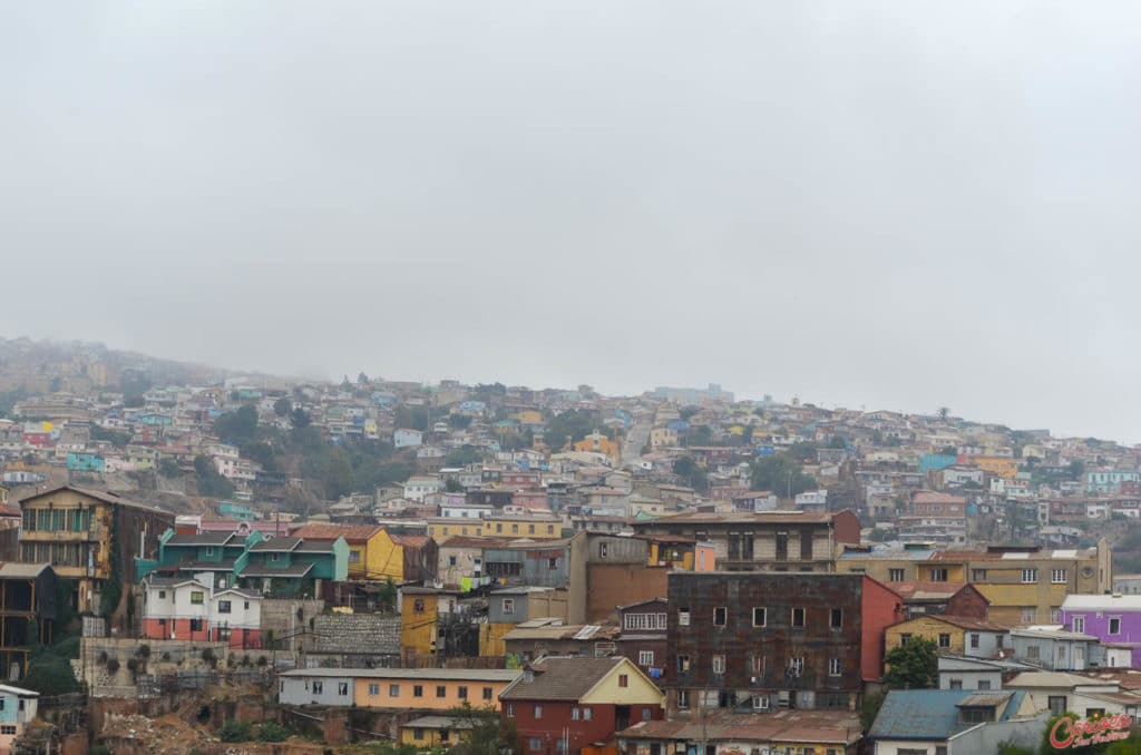 Cerro Alegre em Valparaiso no Chile