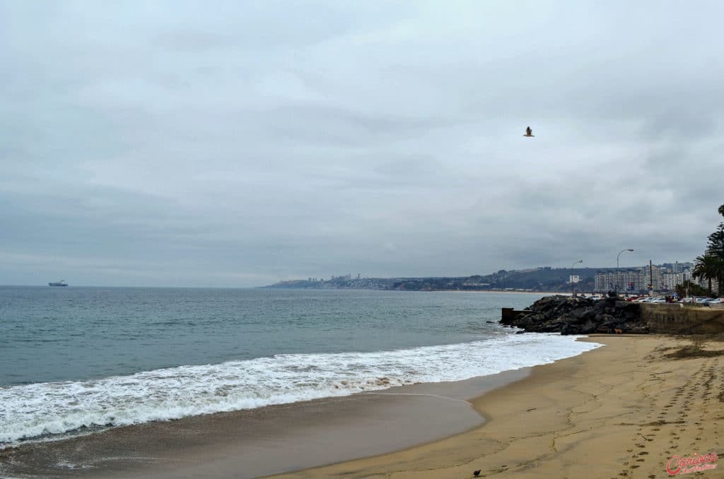 Praia em Vina del Mar