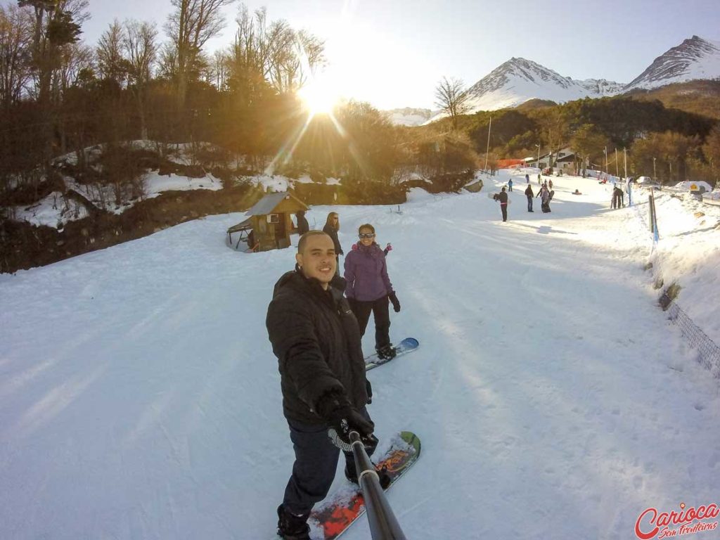 Snowboard no Glaciar Martial