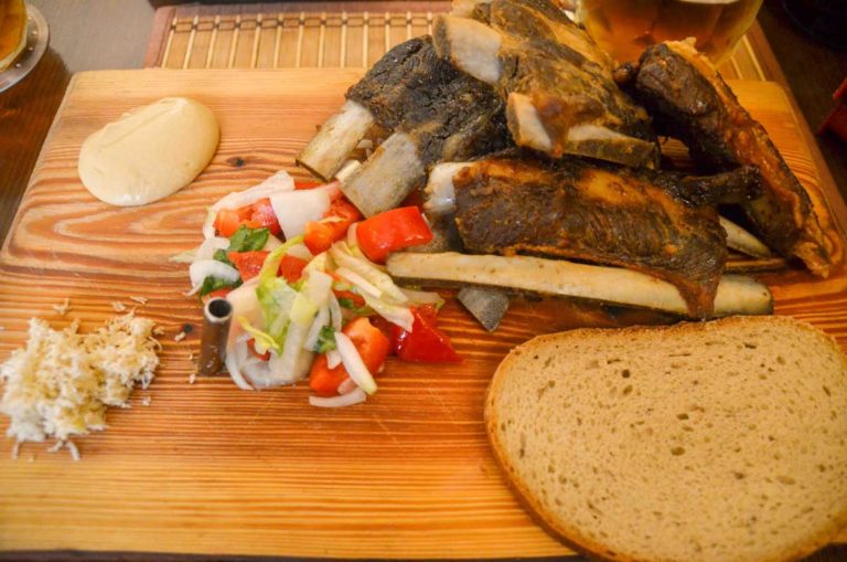 Comida típica em Praga