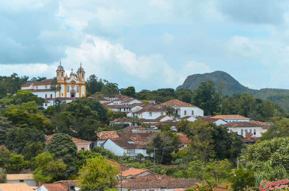 Vista da Capela São Francisco de Paula para a cidade de Tiradentes
