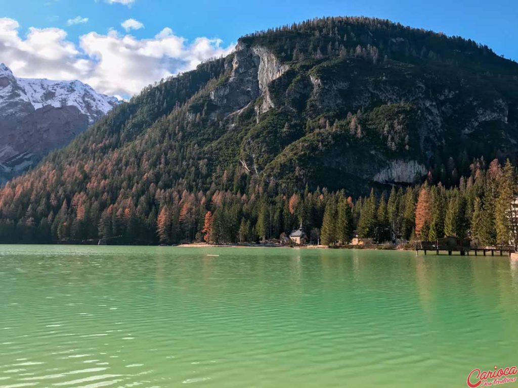Lago di Braies Tirol do Sul Italia