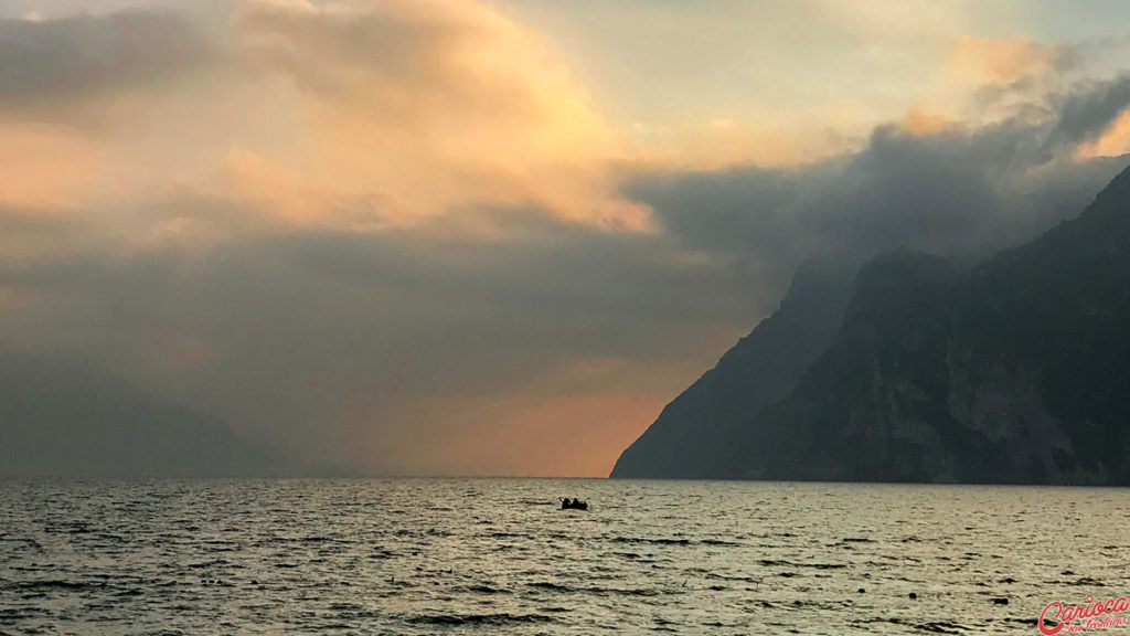 Pôr do sol no Lago di Garda