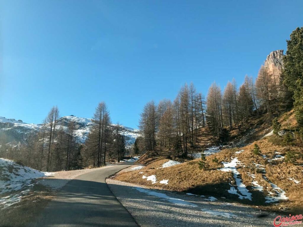 Caminho para o Rifugio 5 Torri