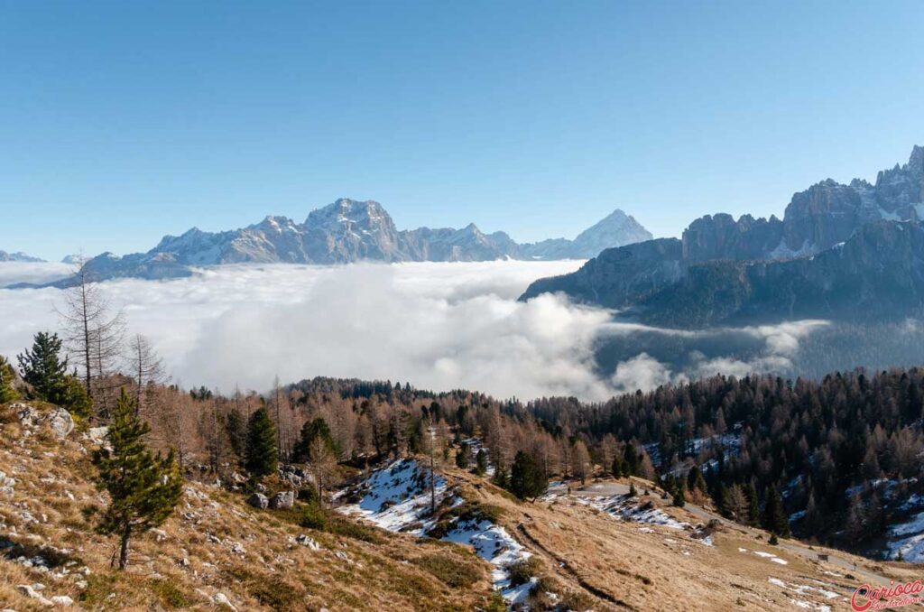 Vista do Rifugio 5 Torri