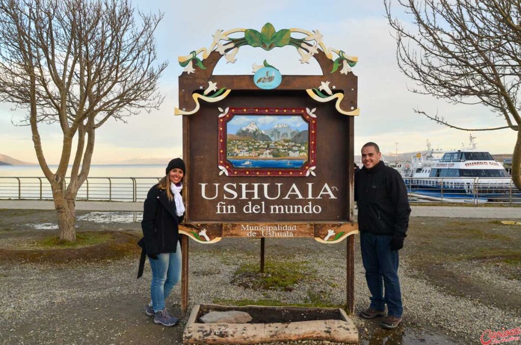 Placa del Fin del Mundo em Ushuaia