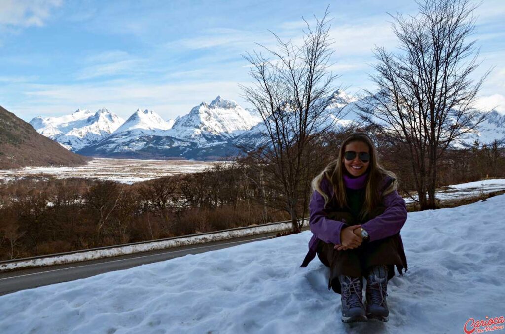 Ushuaia durante o inverno da Patagônia Argentina