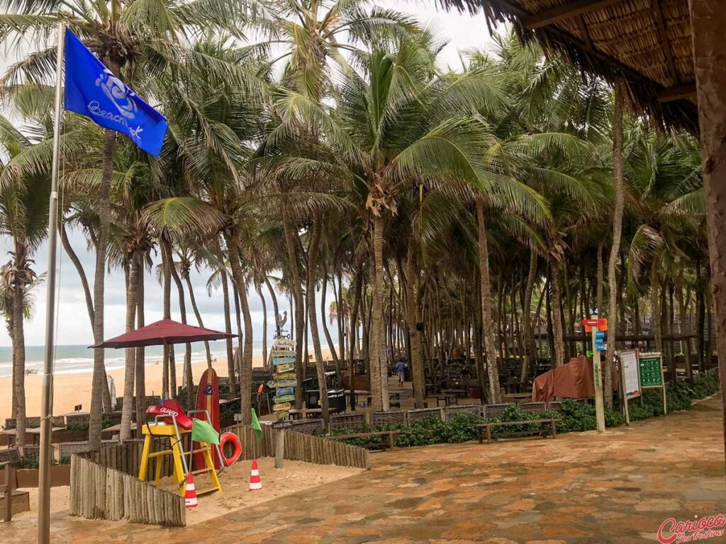 Restaurante em frente a Praia Porto das Dunas