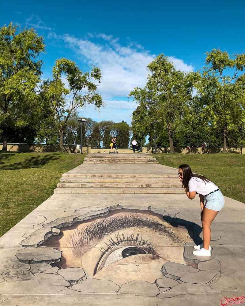 Grafite no Parque Mujeres Argentinas