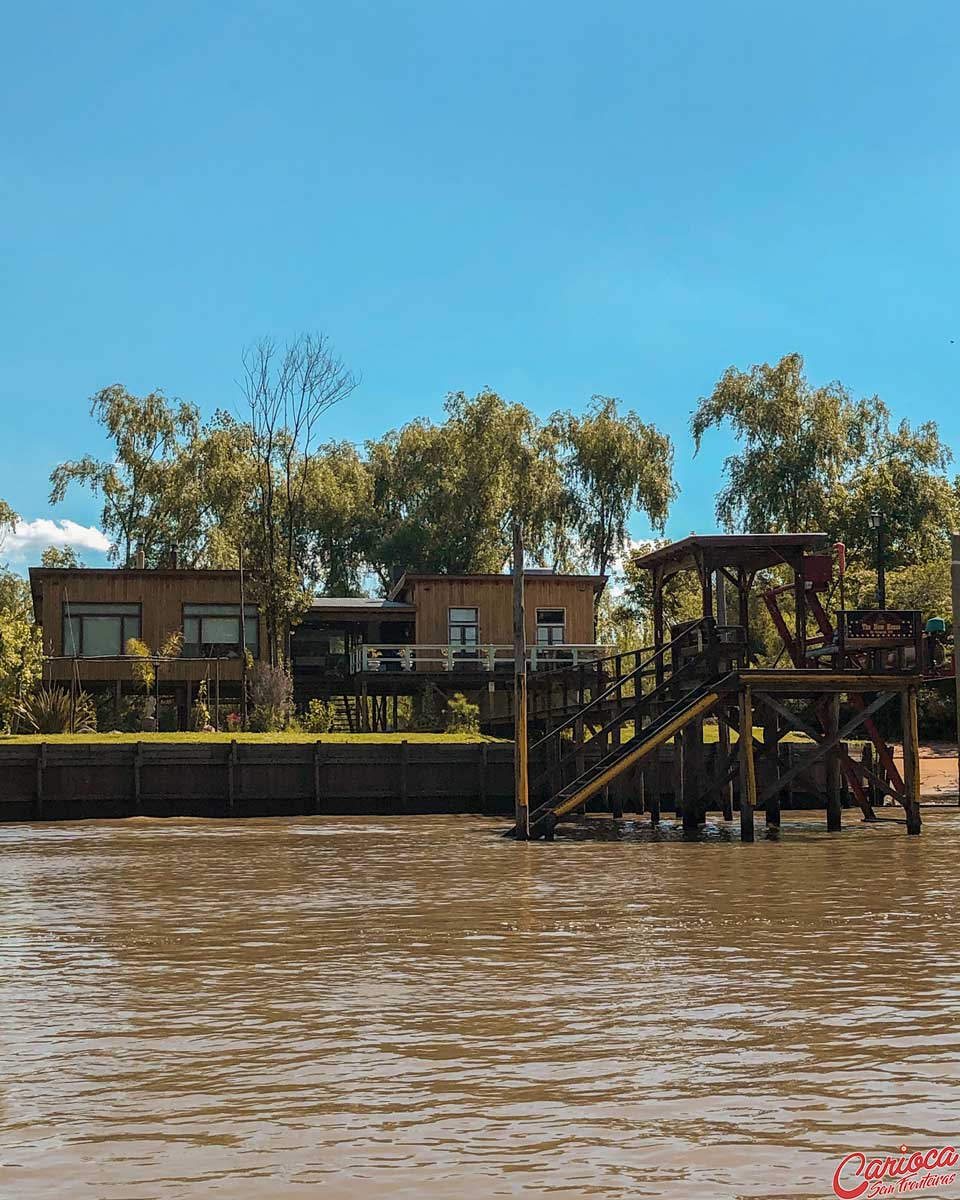 Casas no Delta do Tigre