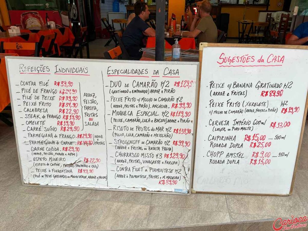 Resenhas Restaurante em Ilha Grande